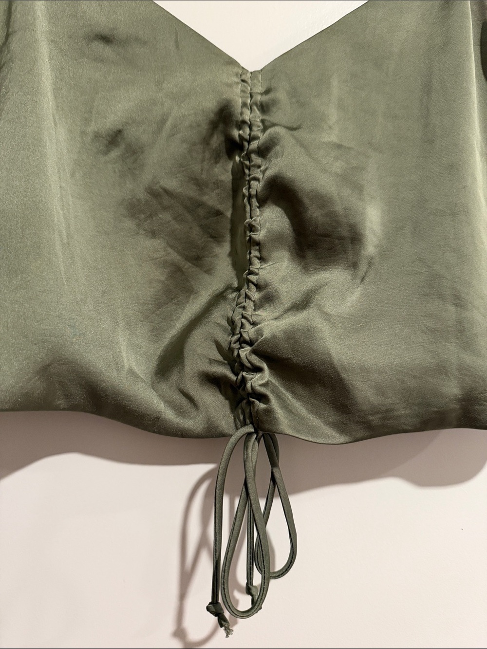 Wilfred Olive Ruched Drawstring Cami - Picture 2 of 4